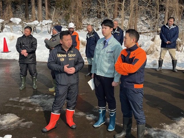 大雪による農業被害の現地対応