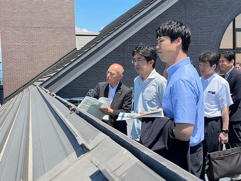 本日、谷副知事が大館市の「インラインド・デポ構想」を視察されました。