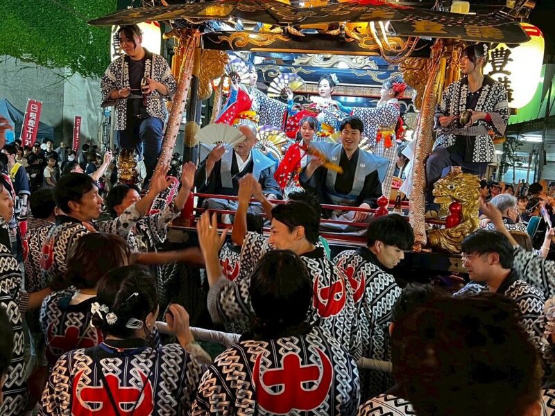 「大館神明社例大祭」の関連行事（宵宮祭・余興奉納奉告祭・祝い水／清めの儀）に参加…