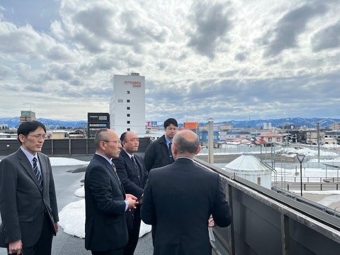 【函館税関長に大館駅インランドデポ構想をご視察いただきました】