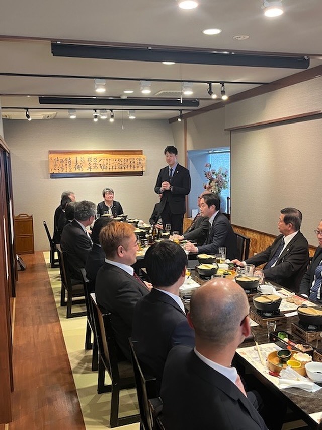 秋田比内や食鳥処理場竣工祝賀会に出席しました。