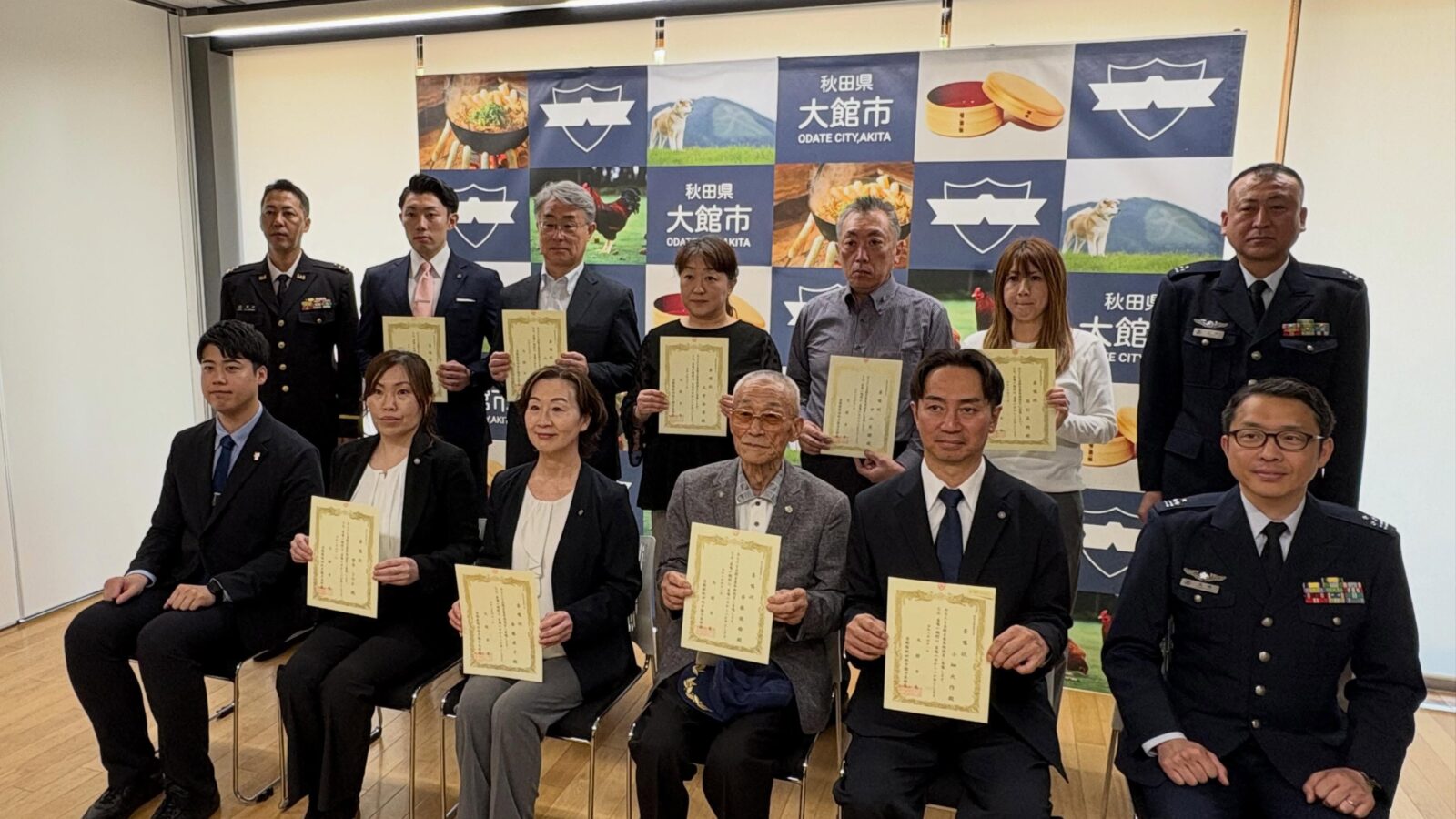 自衛官募集相談員の委嘱状交付式でした。
