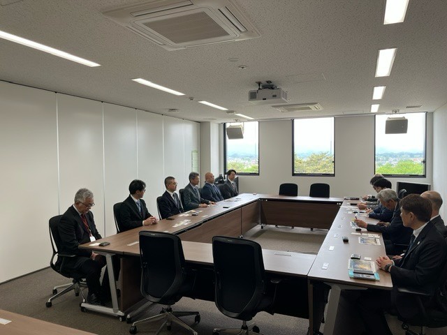 三菱重工業株式会社の皆さまにお越しいただき、田代試験場の今後の体制や取組について…