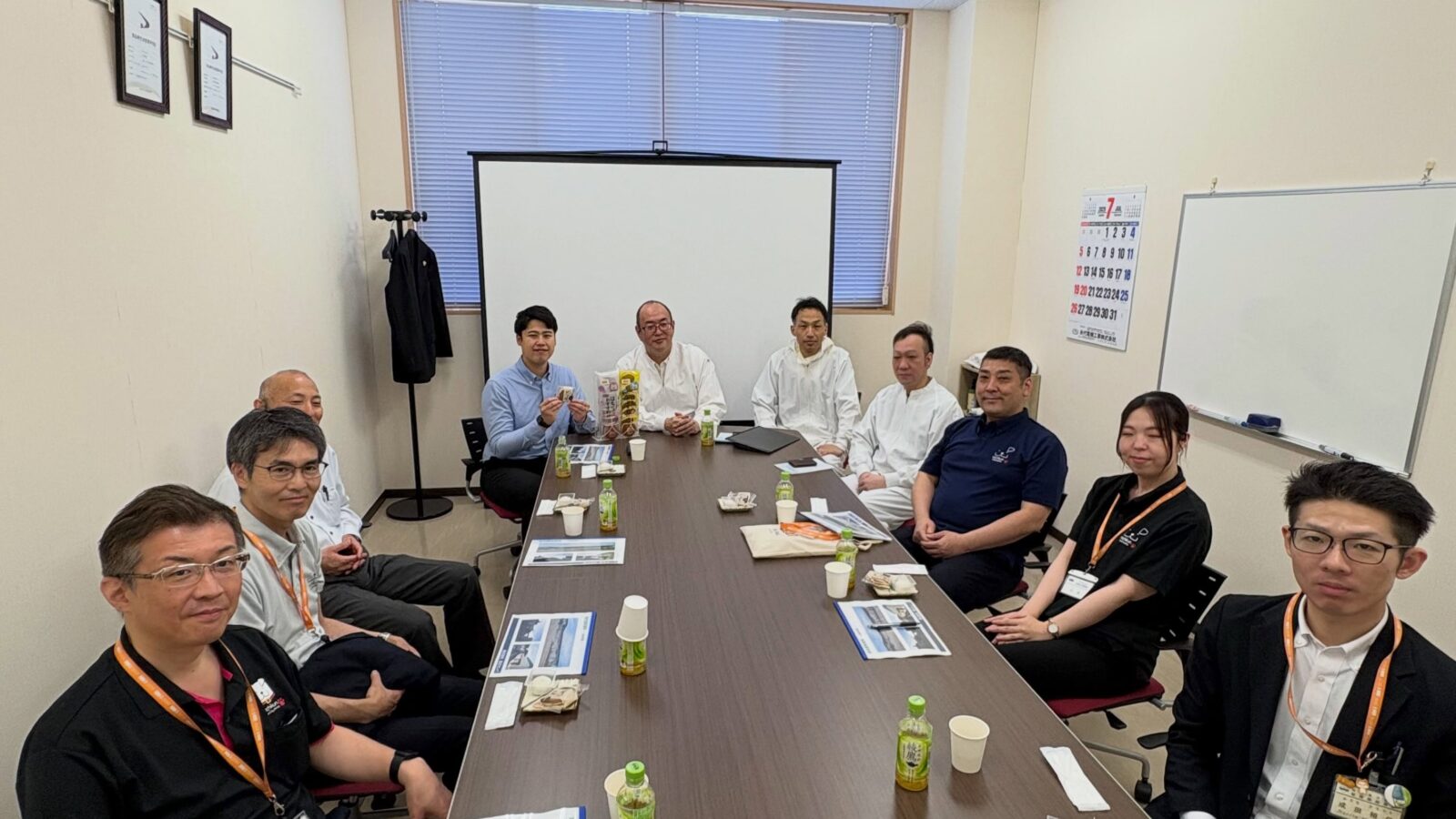 大館市二井田にある株式会社東北センバへ、市職員とともに伺い、工場を見学させていた…